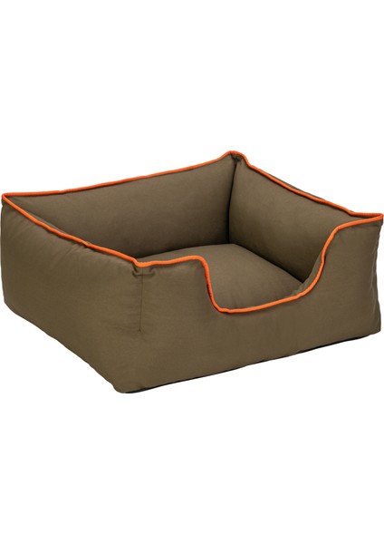 Nrtmsa Pet Comfort Alpha Kedi Ve Köpek Yatağı Haki W Turuncu Biye S 60x50cm fiyatları