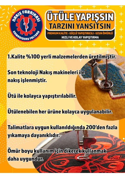 Ütü Ile Yapışan Nakışlı Patch Arma Peç, Kolej M Arma, Kaliteli Nakış Dokuma Aplike Yama