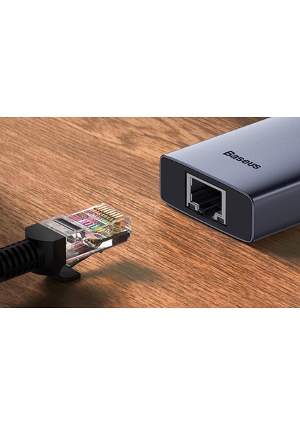 Pd 100W 7in1 Type-C To Dönüştürücü Hub Type-C To HDMI4K@60Hz Usb3.0 1000 Mbps RJ45 Ekran Paylaşma