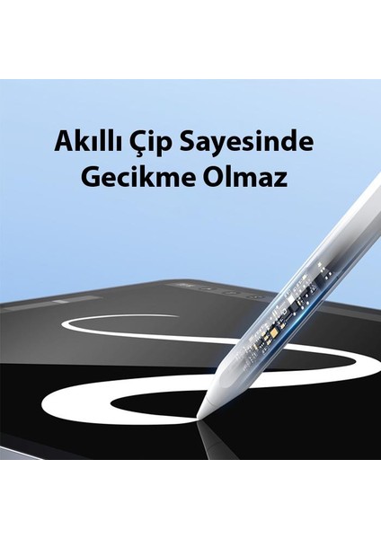 Şarj Göstergeli Avuç Içi Reddetme iPad Stylus Kalem iPad Tablet Dokunmatik Kalem Kapasitif Kalem