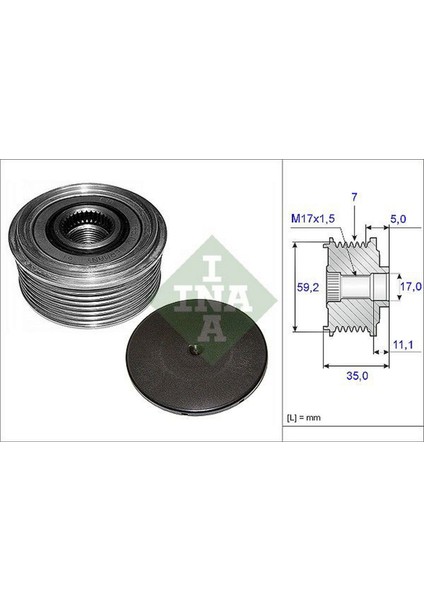 Alternatör Gergi Kasnaği Ford Transit 2.4 00-06 102008