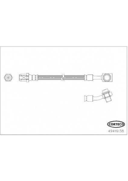 Fren Hortumu Arka Mercedes W205 S205 C205 A205 W213 C238 C253 102008