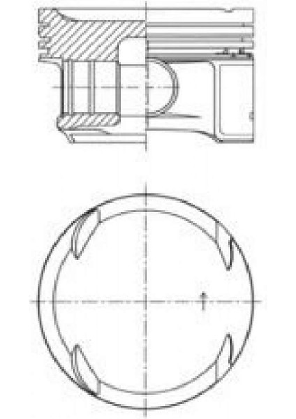 Piston Segman Std 82.00MM Mercedes M271 Kompressor W203 W204 W211 W212 R171 102008