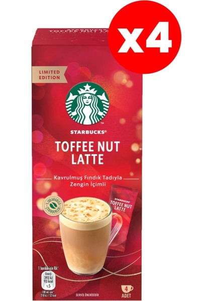 Toffee Nut Latte Kahve Karışımı 16 x 23 gr (4 Lü 4 Kutu)