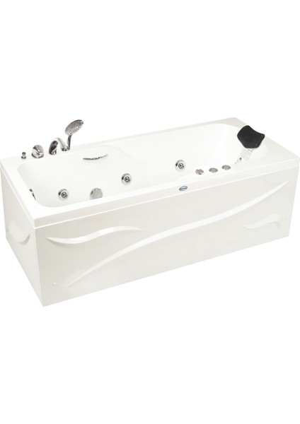 Santa Fe Jakuzi 160x70, H55 Rest Hidromasaj Sistemli Küvet (Gövde + Metal Ayak + Ön Panel)