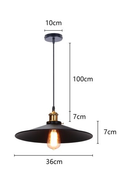 Adet Avize-Ufo Avize 36CM-IŞIK Kaynağı Olmadan*2 (Yurt Dışından)