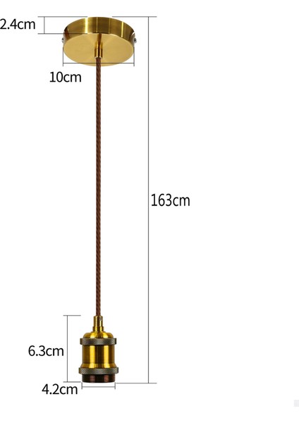 Avize Duy - Altın ve Bronz - Tel Uzunluğu 1 Metre (Yurt Dışından)