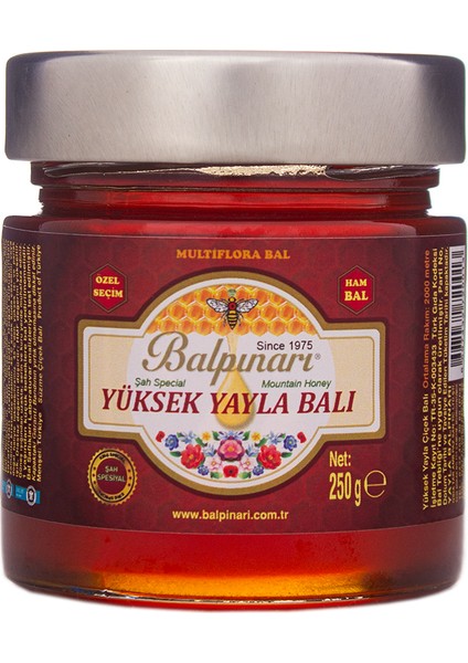 Şah Spesiyal Yayla Multiflora Çiçek Balı (Premium) 250 gr