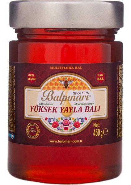 Şah Spesiyal Yayla Multiflora Çiçek Balı (Premium) 450 gr