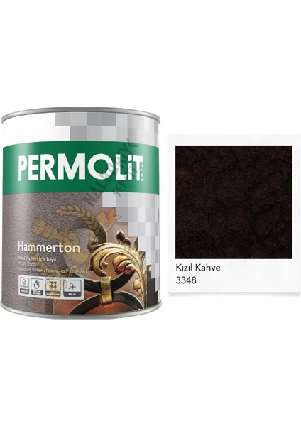 Hammerton Dekoratif Metal Boyası Kızıl Kahve 0.75 Lt.