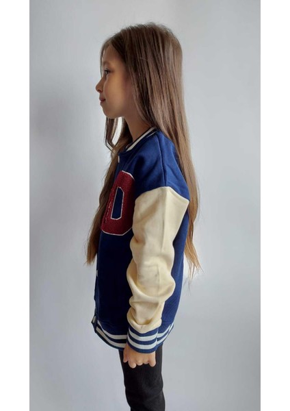 Unisex Çocuk Lacivert Kolej Ceket modelleri