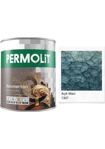 Hammerton Dekoratif Metal Boyası Açık Mavi 0.75 Lt.