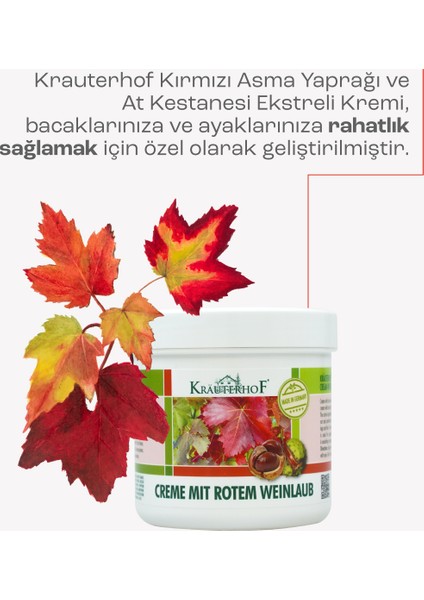 Kırmızı Asma Yaprağı Kremi 250 ml x 2 Adet