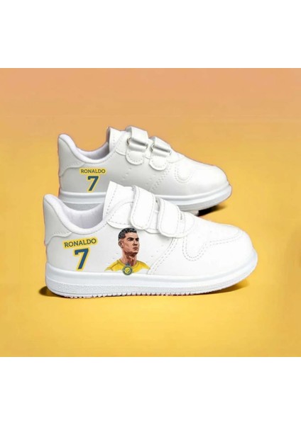 Takım Ronaldo Baskılı Çocuk Spor Ayakkabı Sneaker