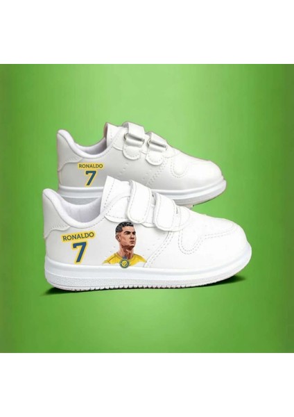 Takım Ronaldo Baskılı Çocuk Spor Ayakkabı Sneaker