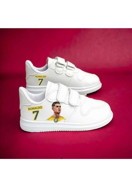 Takım Ronaldo Baskılı Çocuk Spor Ayakkabı Sneaker