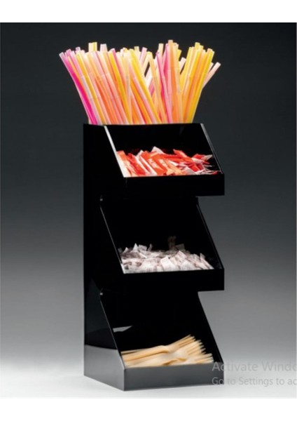 3 Katlı Çok Amaçlı Akrilik Stand