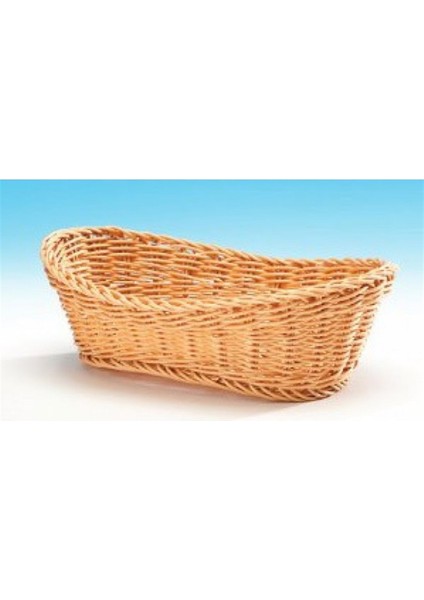 Büyük Oval Plastik Ekmek Sepeti (Açık-Koyu)