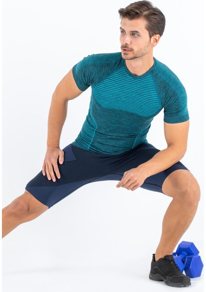 Erkek Active Kısa Kollu Dikişsiz Spor TIŞÖRT-341