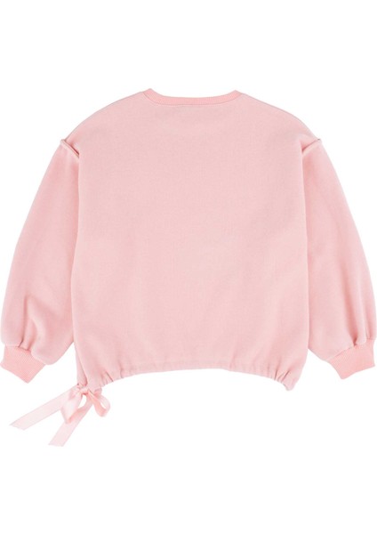 Kız Çocuk Bel Kısmı Büzgülü Sweatshirt fırsatları