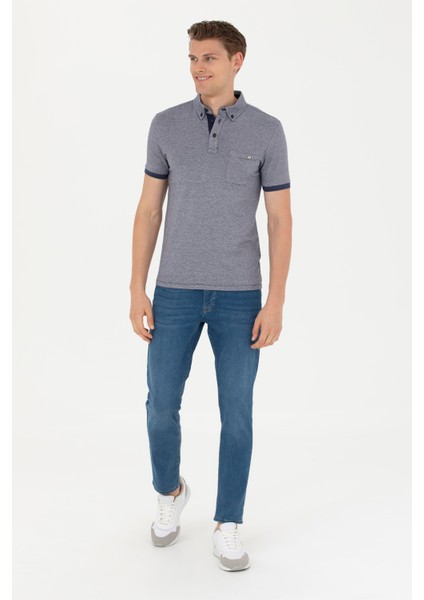 Erkek Lacivert T-Shirt 50263427-VR033 fırsatları