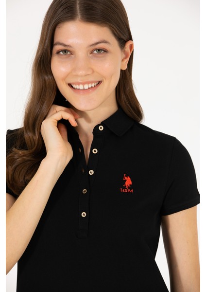 U.S. Polo Assn. Kadın Siyah Örme Elbise 50262672-VR046