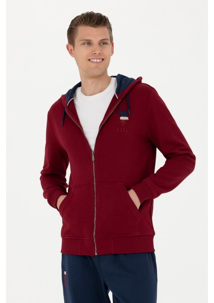 U.S. Polo Assn. Erkek Bordo Sweatshirt 50270751-VR014