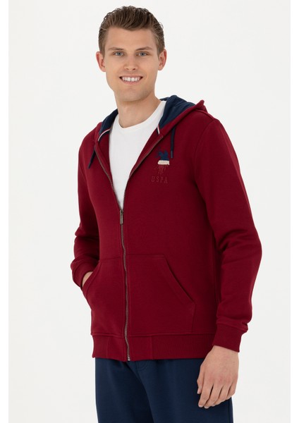 U.S. Polo Assn. Erkek Bordo Sweatshirt 50270751-VR014