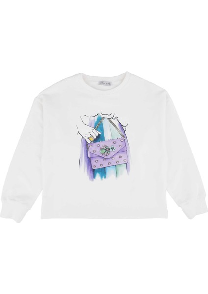 Kız Çocuk Baskılı Sweatshirt fiyatları