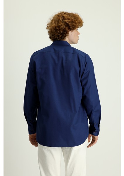 Uzun Kol Cepli Oversize Pamuk Gömlek fırsatları