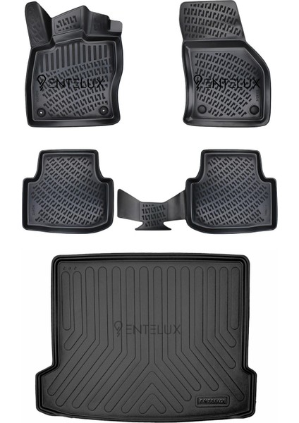 Audi A3 2012 Tam Uyumlu Set 3D Paspas ve Bagaj Havuzu