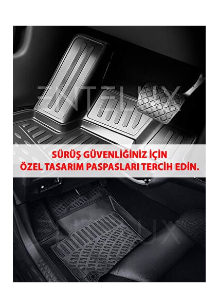 Volvo XC90 2021 Tam Uyumlu Set 3D Paspas ve Bagaj Havuzu 5 Koltuklu