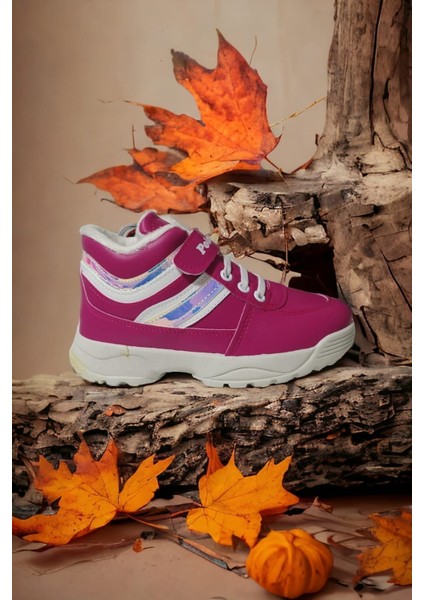 Kız Çocuk Sneaker Bot Için Yünlü Ortopedik Tabanlı (Soğuk Geçirmez)