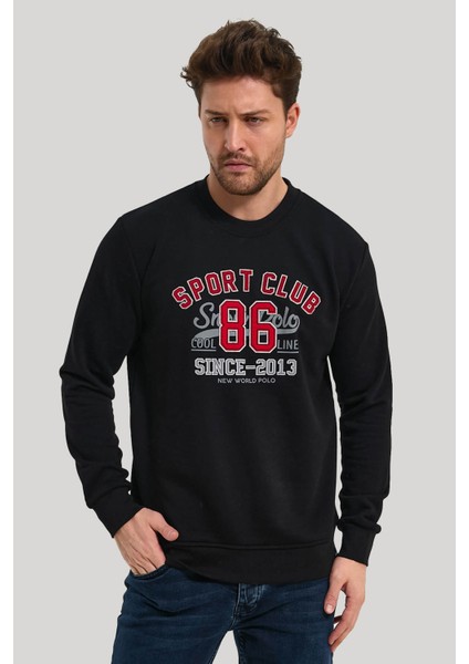 Bisiklet Yaka Siyah Slim Fit Sweatshirt 23FWM60159 fiyatları