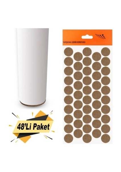 Yapışkanlı Keçe Yuvarlak 20 mm