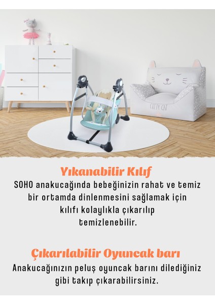 Soho Oyuncaklı Ana Kucağı Salıncak