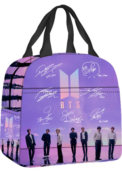 Bts El Yemek Çantası Yalıtımlı Öğrenci Öğle Yemeği Kutusu (Yurt Dışından)