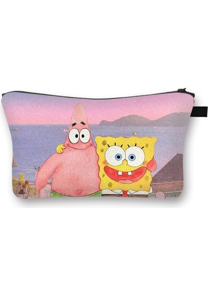 Spongebob Squarepants Çocuk Kozmetik Çantası Tuvalet Malzemeleri Saklama Çantası (Yurt Dışından)