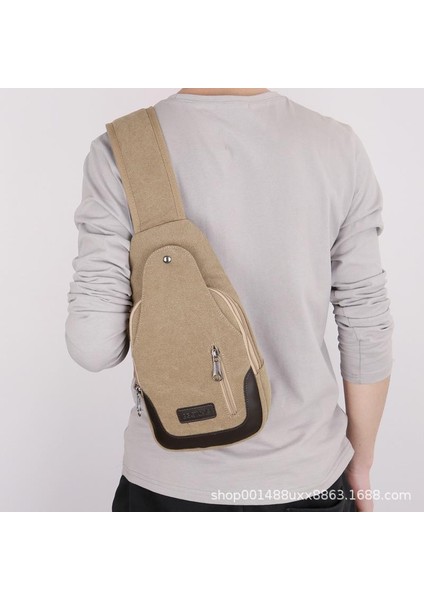 Erkek Göğüs Çantası Kanvas Çanta Crossbody Çanta Erkek Çantası Küçük Sırt Çantası (Yurt Dışından) fırsatları