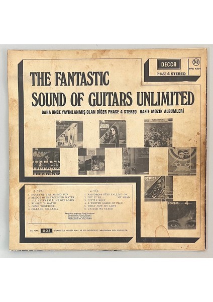 The Fantastic Sound Of Guitars Unlimited Lp Plak ( Orjinal Dönem 1971 Amerika Baskı 2.el)