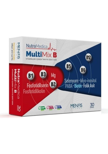 Nutramedica Multimix B 30 Kapsül