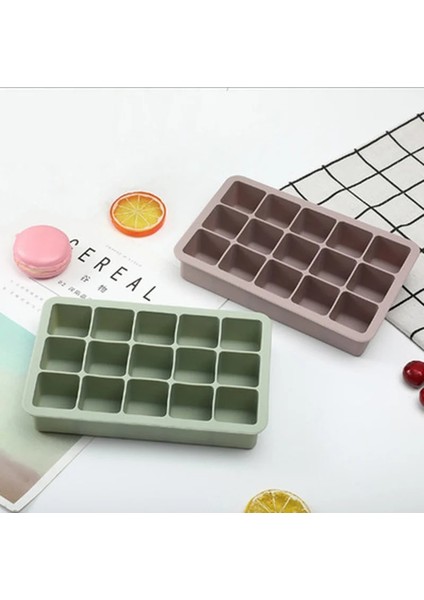 Pembe Tarzı Gıda Sınıfı 16 2*11 3*4 8cm Kare Şekli Buz Küpü Kalıp Meyve Buz Küpü Makinesi 6 Izgara Buz Tepsisi Bar Mutfak Aksesuarları Silikon (Yurt Dışından) indirimleri