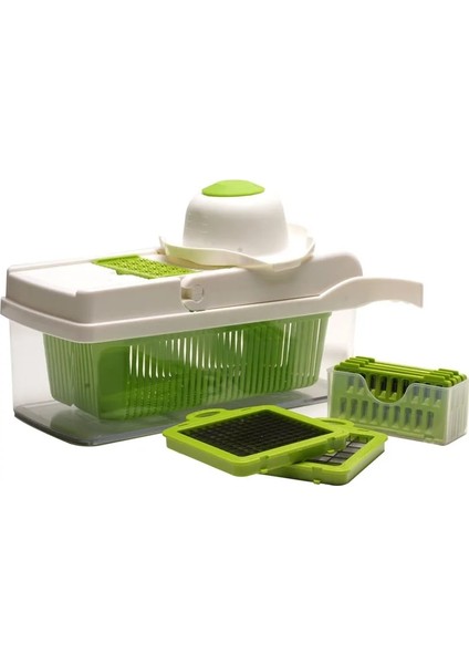 Beyaz Stil 7 In1 Sebze Kesici Rende Dilimleme Havuç Patates Soyucu Peynir Soğan Çelik Bıçak Mandoline Mutfak Aksesuarları Meyve Araçları (Yurt Dışından)