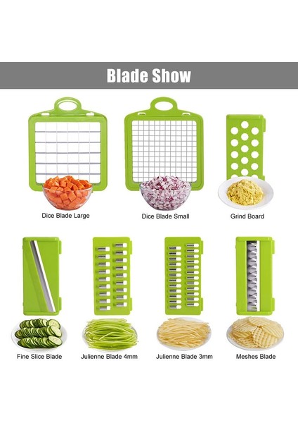 Beyaz Stil 7 In1 Sebze Kesici Rende Dilimleme Havuç Patates Soyucu Peynir Soğan Çelik Bıçak Mandoline Mutfak Aksesuarları Meyve Araçları (Yurt Dışından) fiyatları