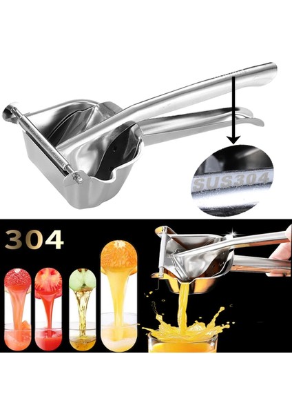 1 Adet Tarzı Portakal Sıkacağı Suyu Pres Işlemcisi Nar Elma Meyve Aracı 304 Paslanmaz Çelik Manuel Sıkacağı Limon Narenciye Portakal Sıkacağı (Yurt Dışından) fiyatları