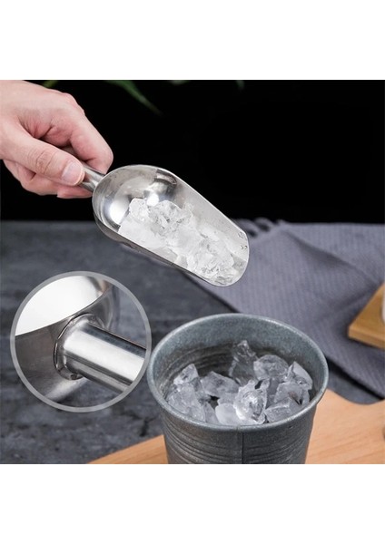 11 Inç Tarzı Paslanmaz Çelik Ice Shove Parti Bar Büfe Mutfak Şeker Gıda Un Şeker Kutusu Kepçe Büfe Kürek Düğün Bar Partisi Mutfak Aracı (Yurt Dışından)