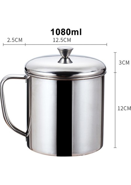 12CMX1100ML Stili Taşınabilir Çift Duvar Paslanmaz Çelik Kahve Kupa Termo Fincan Seyahat Bardak Kahve Sürahisi Süt Çay Bardakları Çift Ofis Su Kupaları (Yurt Dışından)