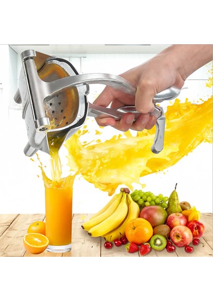 Gümüş Tarzı Manuel Sıkacağı Ev Alüminyum Alaşımlı Meyve Manuel Sıkacağı Limon Portakal Sıkacağı Mini Mutfak Filtre Sıkacağı Sıkma Aracı (Yurt Dışından)