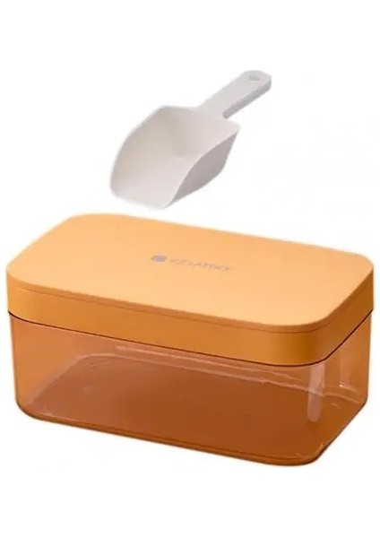 Sarı Stil Sıcak Satış Buz Saklama Kabı Sağlıklı Hafif Uygun Buz Küpü Makinesi Kalıp Saklama Kutusu Konteyner Ev Için (Yurt Dışından)