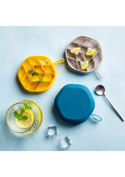 Sarı-Dikdörtgen Tarzı Çift Kapaklı Buz Tepsisi Silikon Abs Gıda Sınıfı Viski Kokteyl Petek Ev Bar Partisi Mutfak Dıy Kalıp (Yurt Dışından) indirimleri